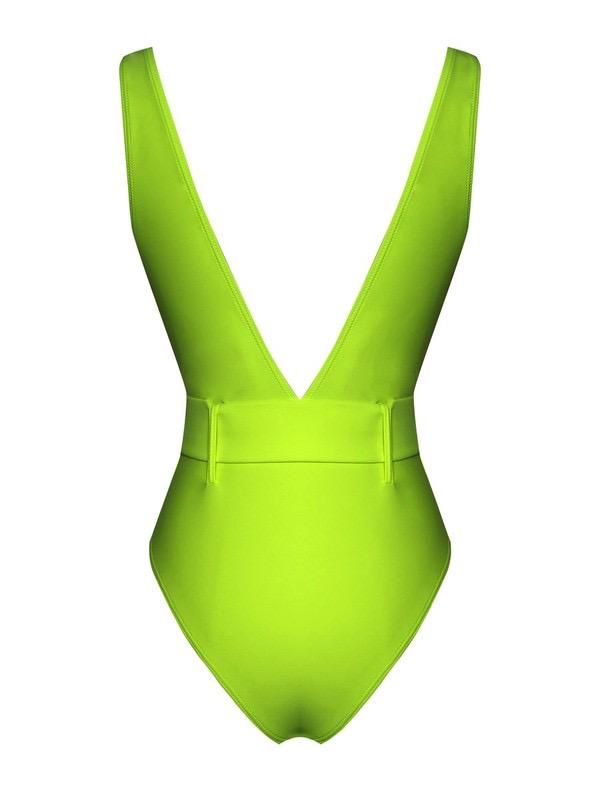 Belted One Piece- Neon Green