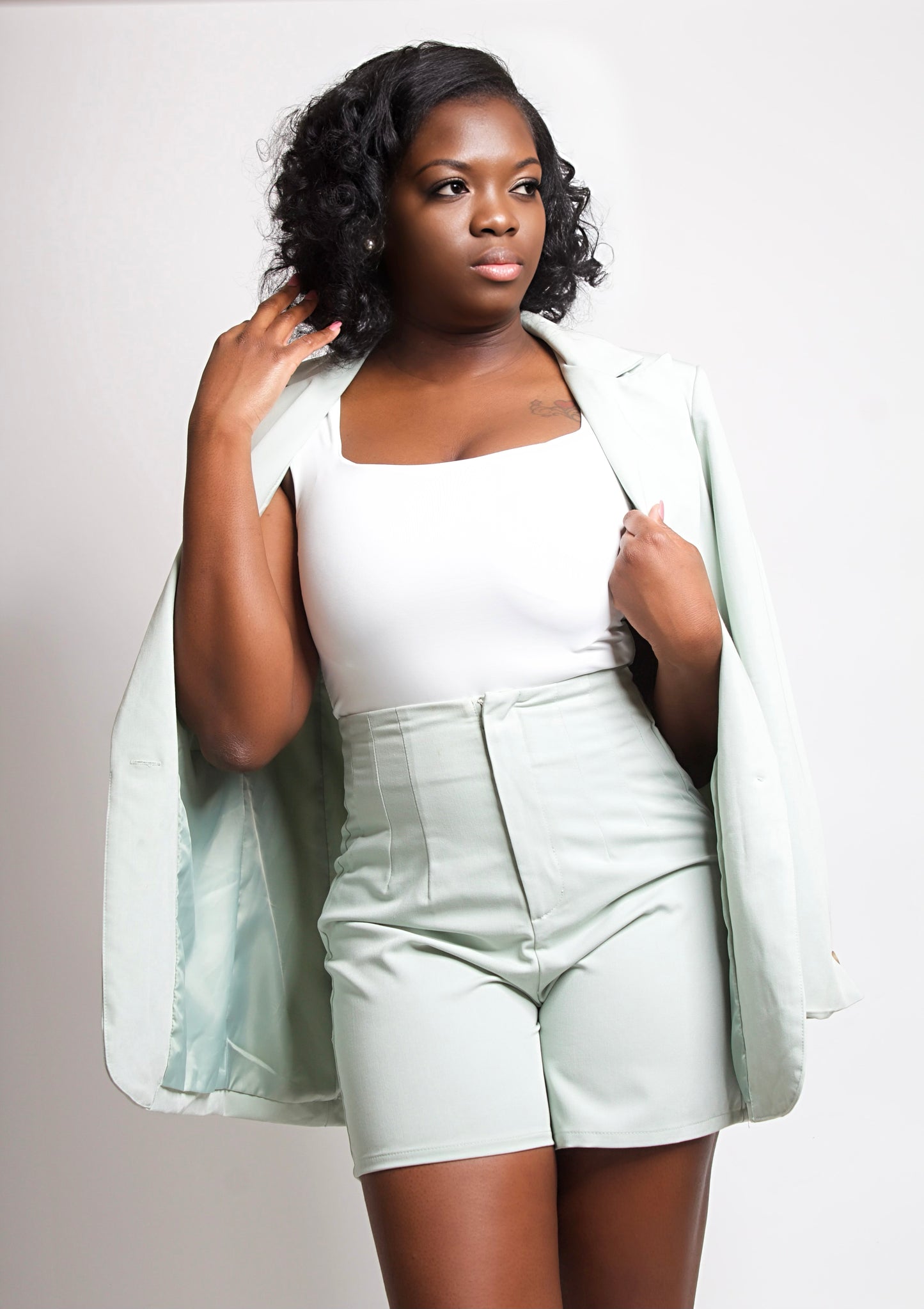 Bossy Oversized Blazer (Mint)