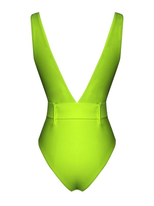 Belted One Piece- Neon Green