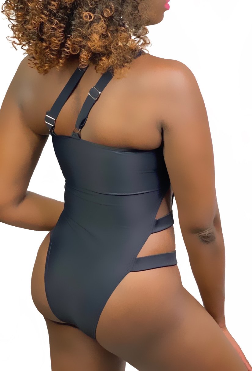 Gigi High Cut One Piece Black